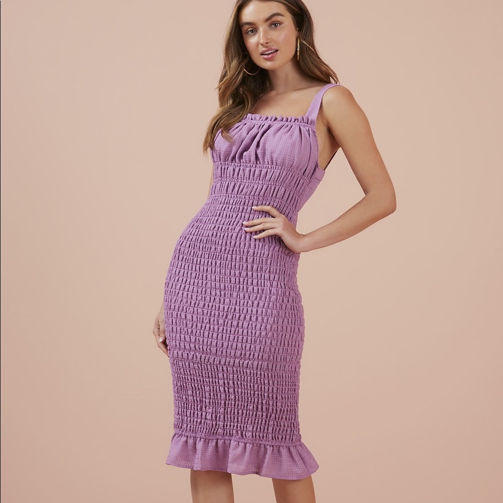 Finders Keepers Dolly Dress in Mauve